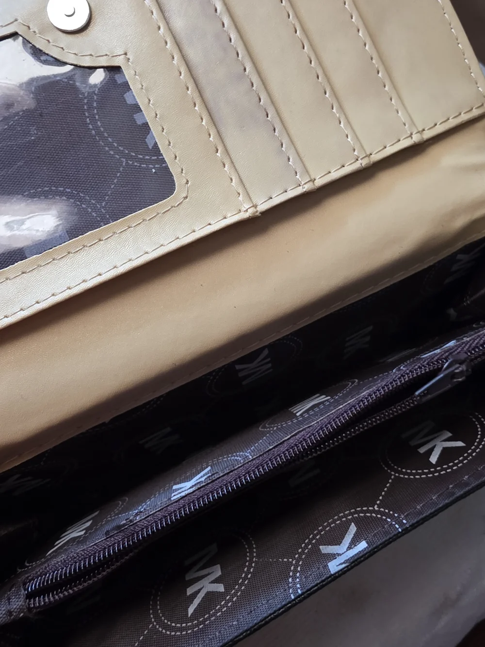 Black Wallet with Gold Logo